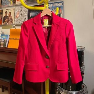Red QMack Brand Dress Jacket (Size 0)